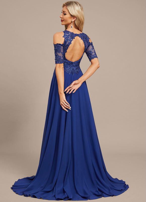Robe Chic Bleue Éblouissante - gallery 4