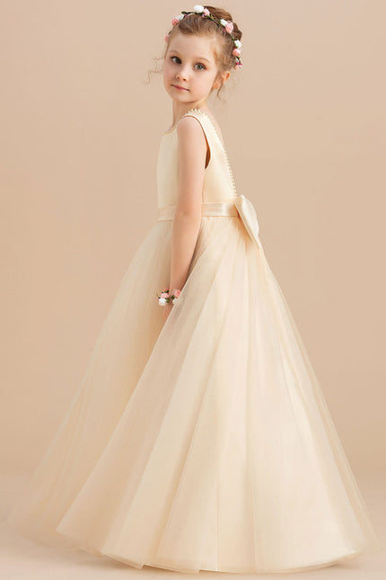 Robe Chic Satinée Écrue - gallery 4
