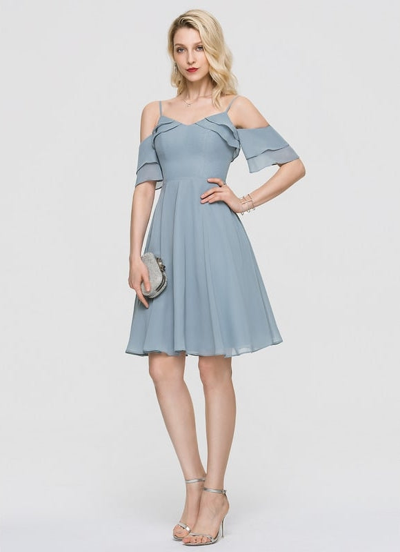 Robe Chic Bleu Douceur Flottante - gallery 2
