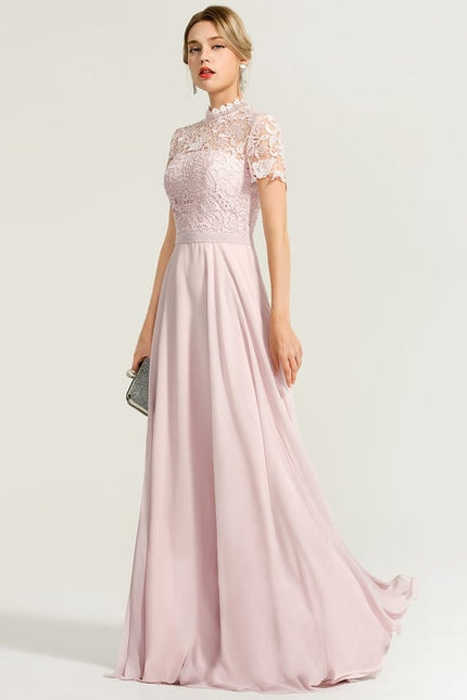 Robe Chic Élégance Rosée Légère - gallery 2