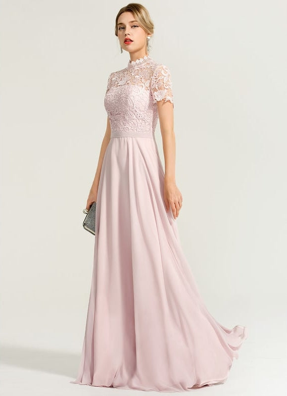 Robe Chic Élégance Rosée Légère - gallery 2