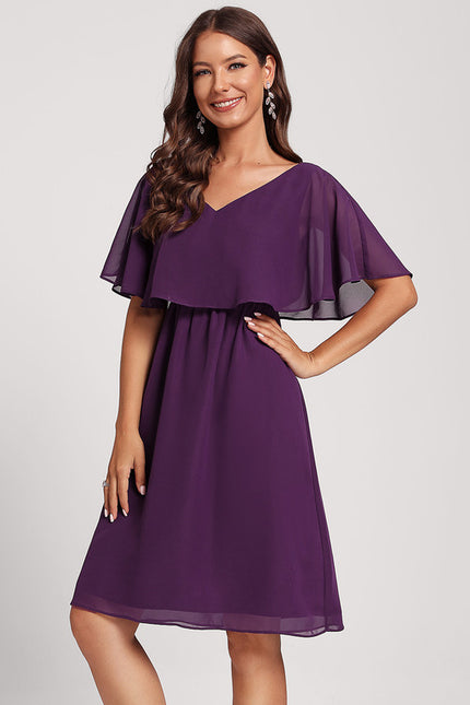 Robe Chic Bleu Nuit Élégante - gallery 4