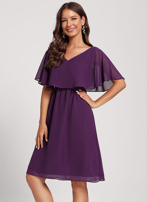 Robe Chic Bleu Nuit Élégante - gallery 4