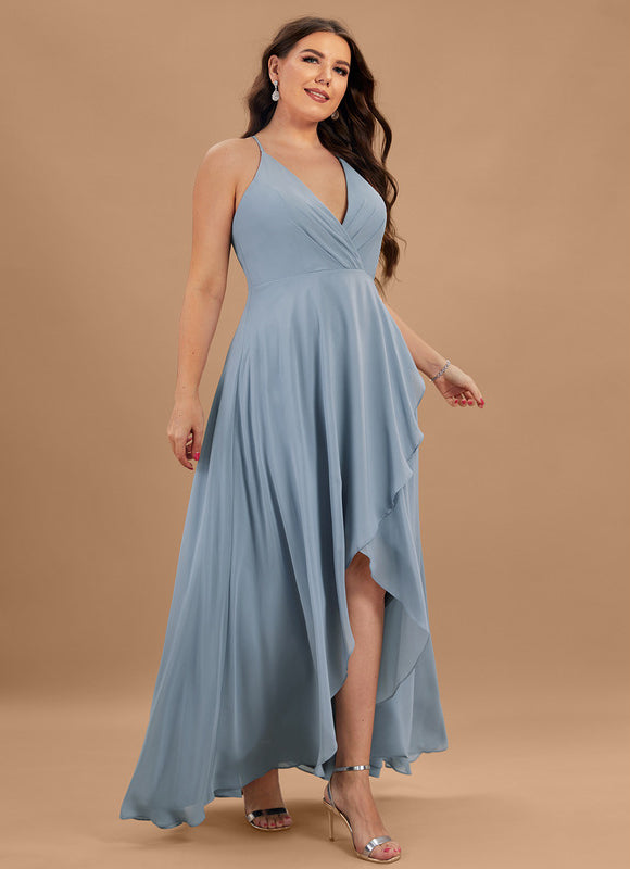 Robe Chic Mousseline Asymétrique - gallery 8