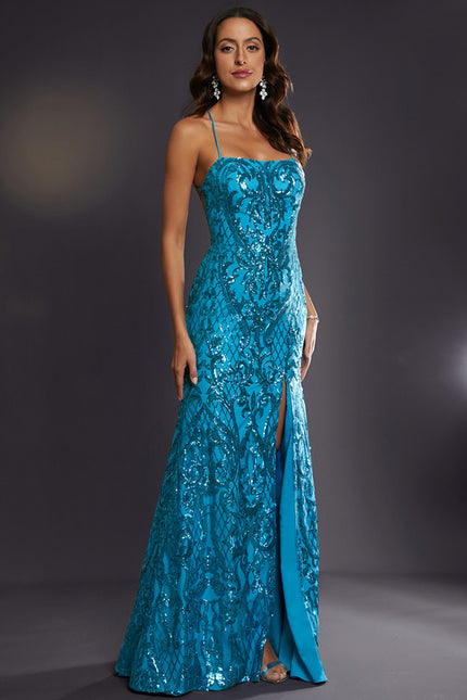 Robe Chic Pailletée Azur - gallery 6