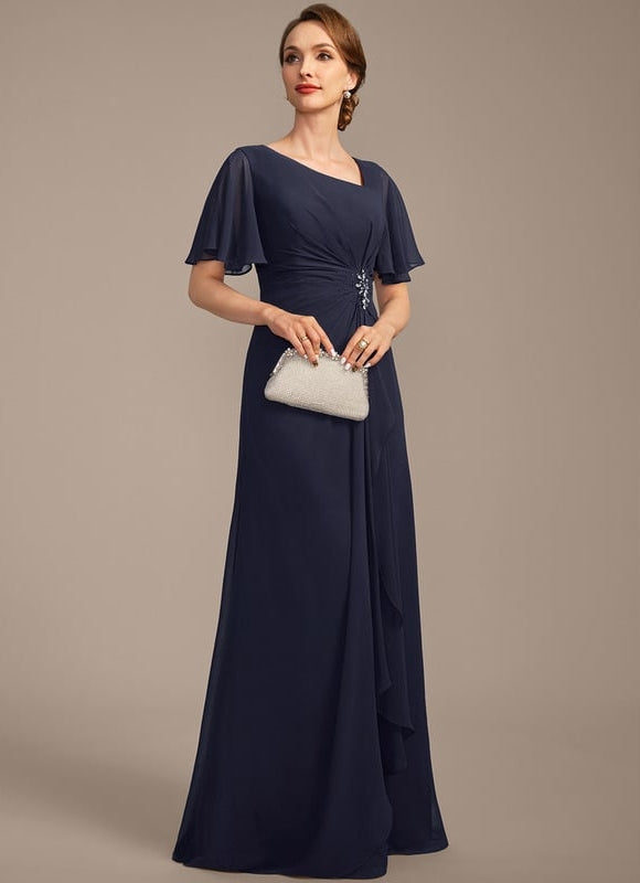 Robe Chic Mousseline Céleste - gallery 5