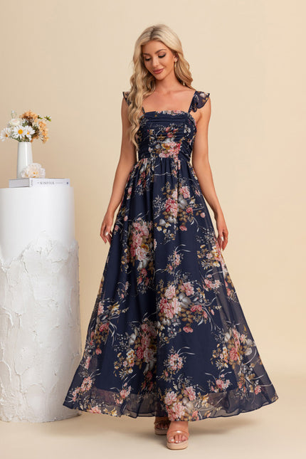 Robe Longue Chic Fleurie
