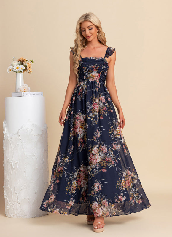 Robe Longue Chic Fleurie