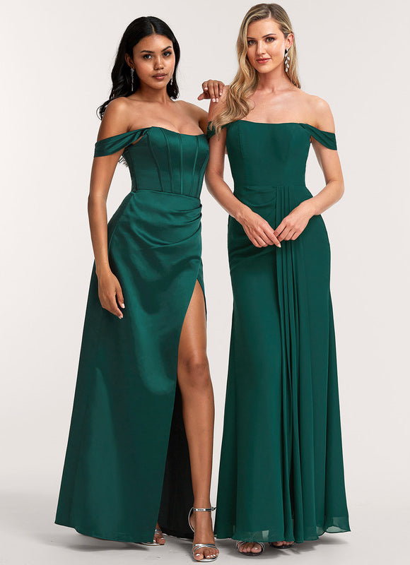 Robe Chic Satin Émeraude Décontractée - gallery 5