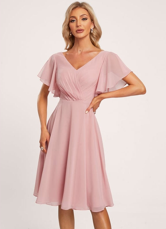 Robe Chic Chiffon Rosé - gallery 3
