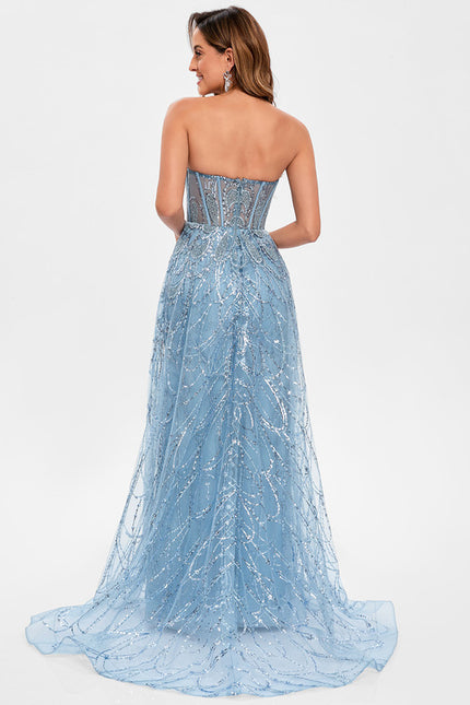 Robe Chic Éclatante Céleste - gallery 6