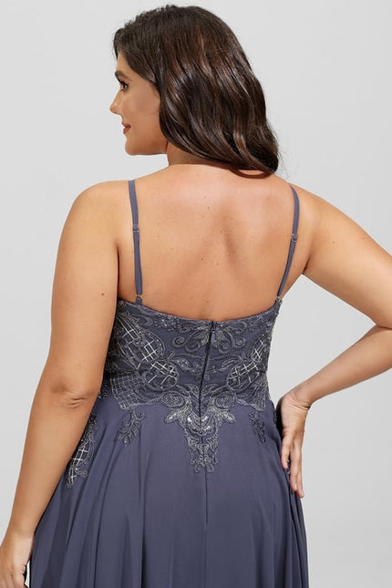 Robe Chic Aérienne Grise - gallery 4