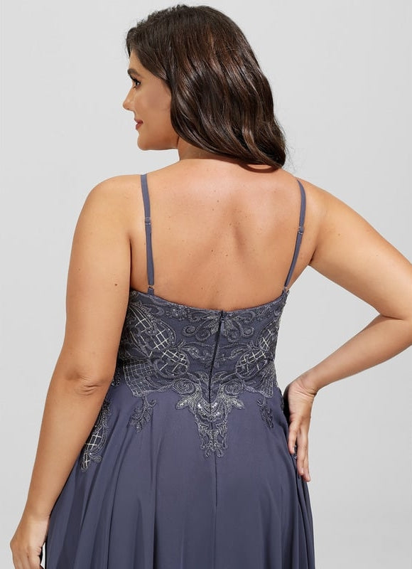 Robe Chic Aérienne Grise - gallery 4