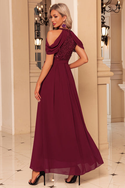 Robe Chic Éclat Grenat - gallery 4