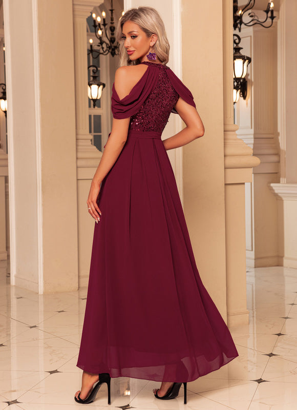 Robe Chic Éclat Grenat - gallery 4