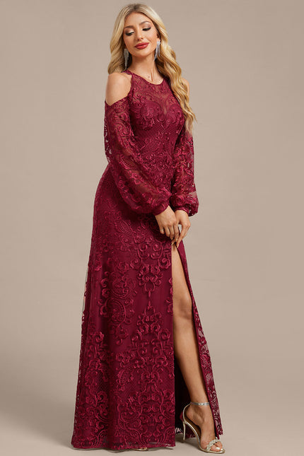 Robe Chic Bordeaux Florale - gallery 4