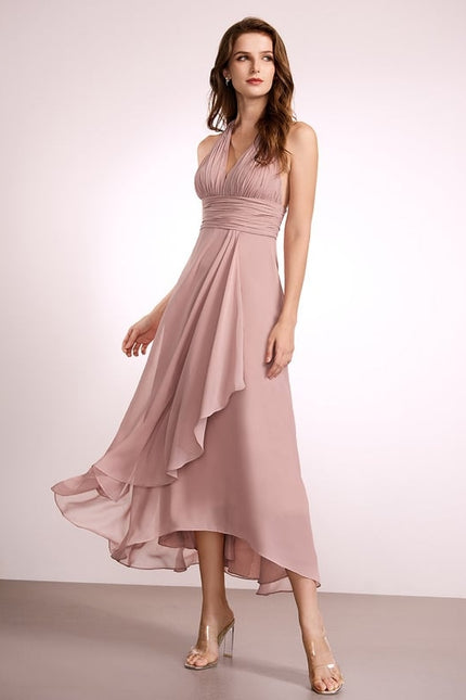 Robe Chic Mousseline Asymétrique