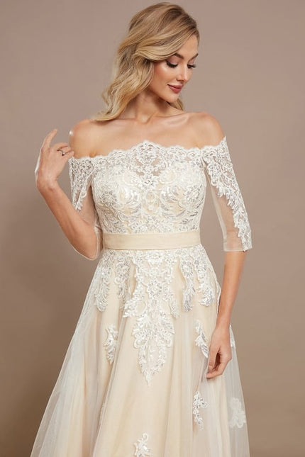 Robe Chic Élégance Tulle Cristal - gallery 3