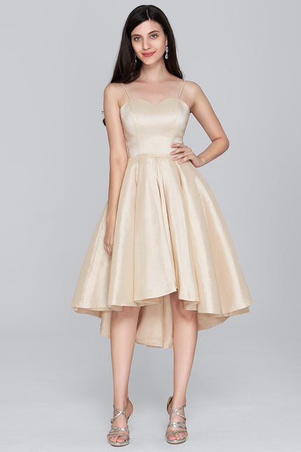 Robe Chic Collet Asymétrique Taffeta - gallery 4