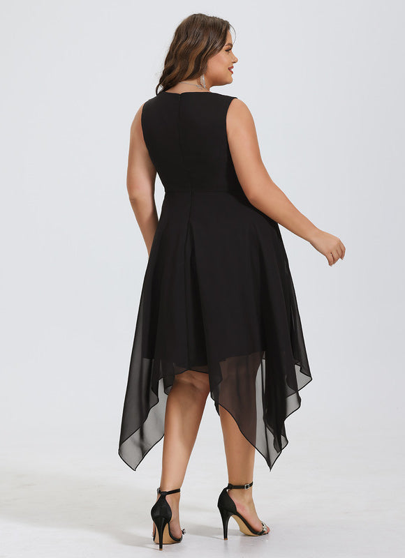 Robe Chic Asymétrique Vaporeuse - gallery 5