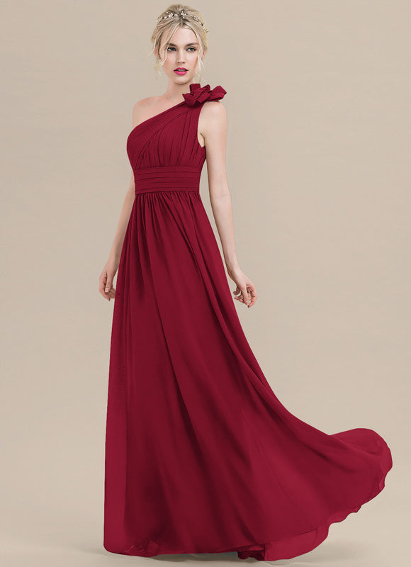 Robe Chic Rouge Profond Flottant