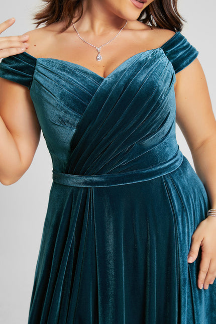 Robe Chic Velours Azur Révélateur - gallery 8