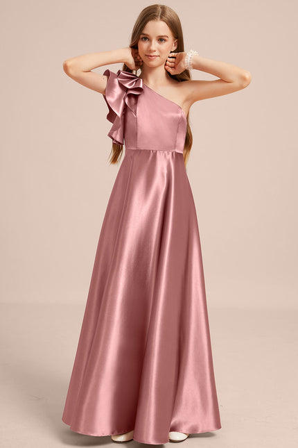 Robe Chic Satin Bourgogne - gallery 4