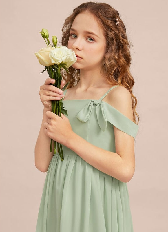 Robe Chic Chiffon Menthe - gallery 6