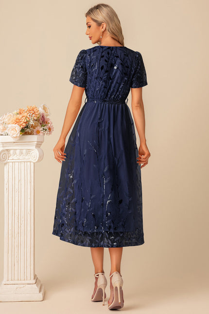 Robe Chic Cocktail Pailletée - gallery 9