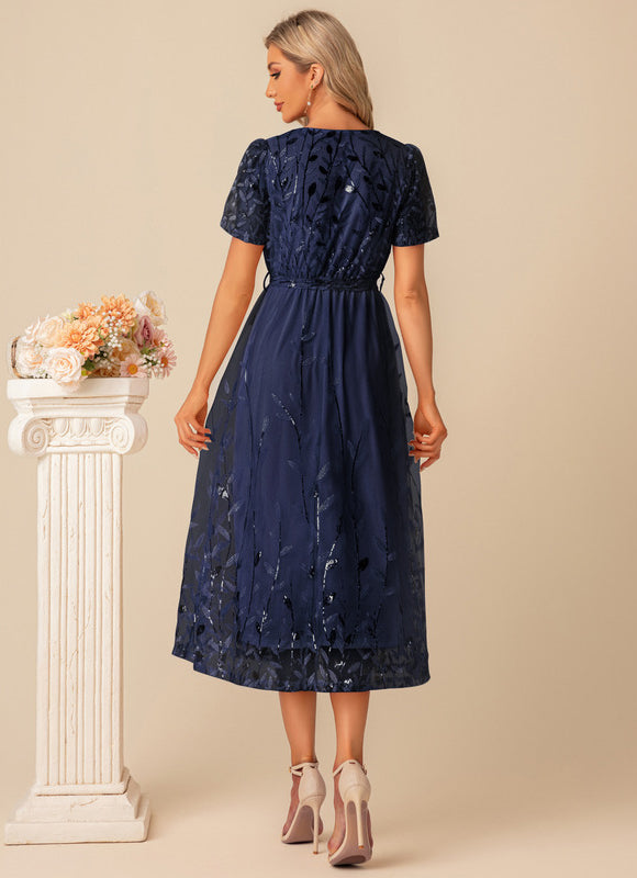 Robe Chic Cocktail Pailletée - gallery 9