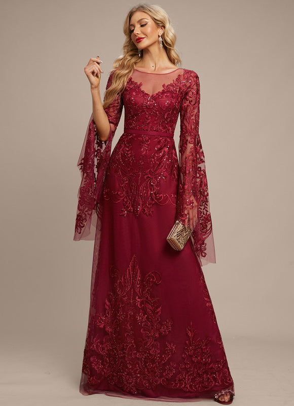 Robe Chic Écarlate Ornée - gallery 2