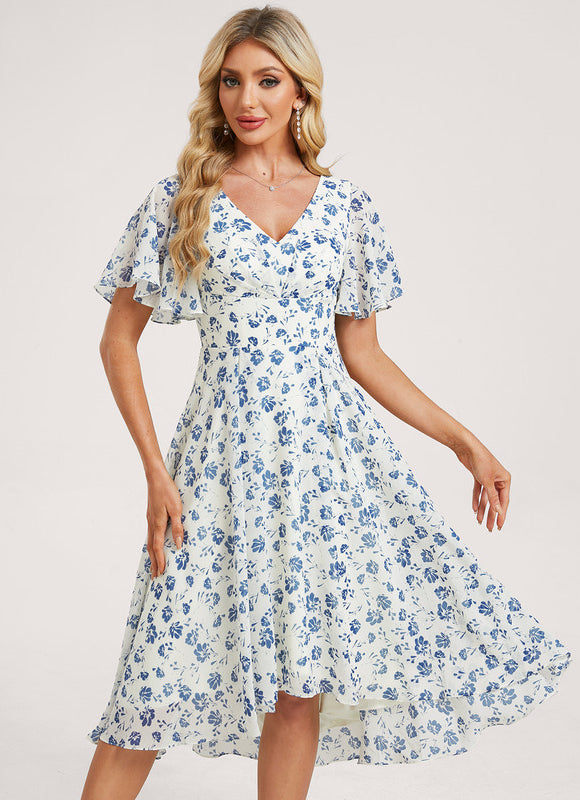 Robe Chic Fluide Bleu Nuit