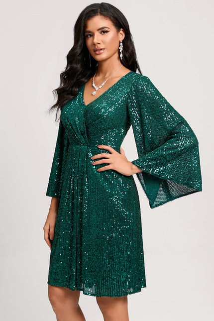 Robe Chic Éclat Émeraude - gallery 5