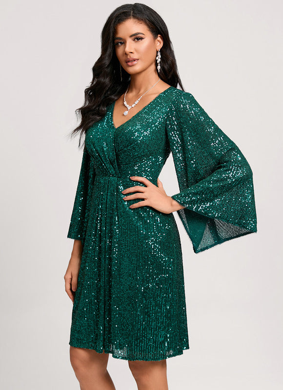 Robe Chic Éclat Émeraude - gallery 5