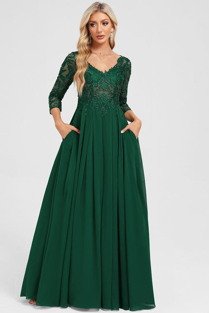 Robe Chic Émeraude Élégante - gallery 2