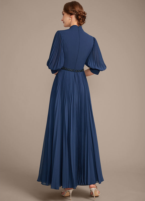 Robe Chic Plissée Marine - gallery 6