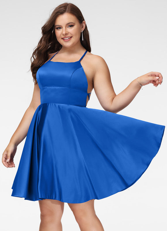 Robe Chic Marine Satinée Élégante - gallery 4