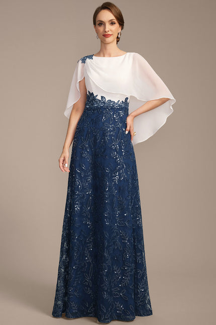Robe Chic Bleu Marine Et Blanc
