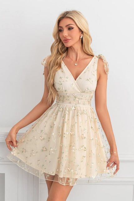 Robe Chic Tulle Écrue