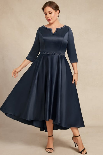 Robe Chic Élégance Satinée Moderne - gallery 3