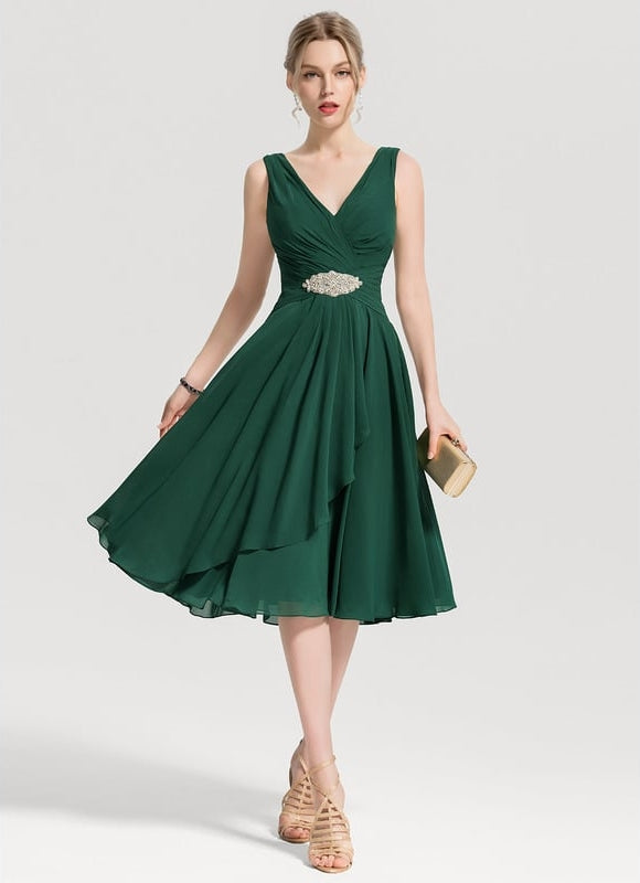 Robe Chic Verte Fluidité - gallery 2