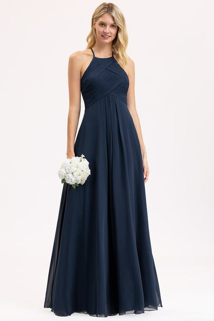 Robe Bleu Marine Chic Longue - gallery 6