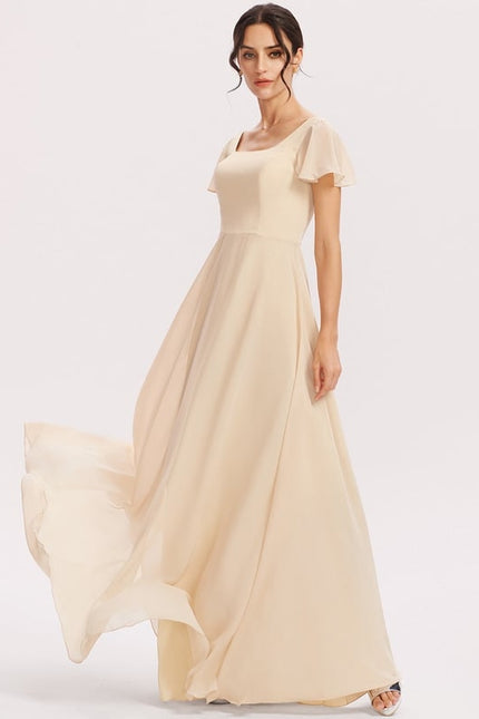 Robe Chic Longue Verte Raffinée - gallery 1