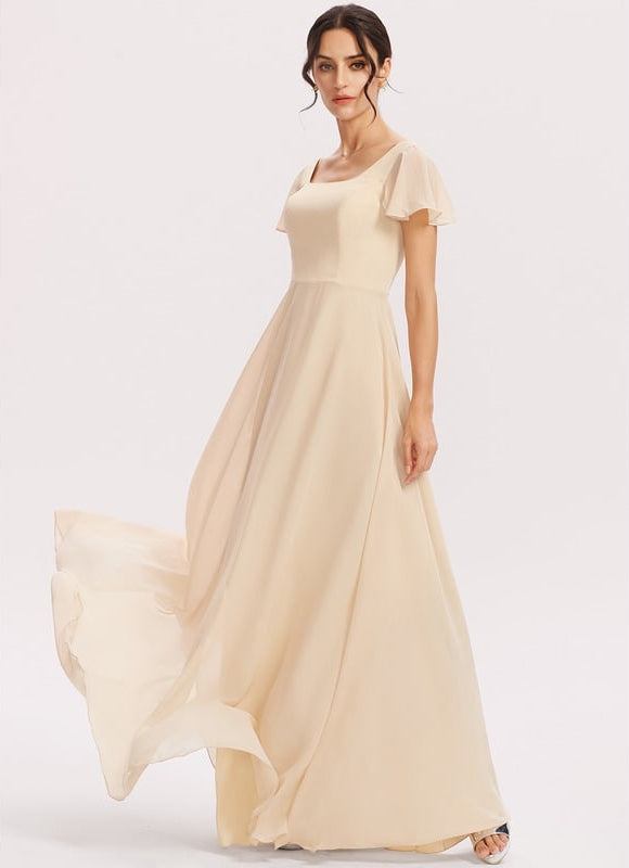 Robe Chic Longue Verte Raffinée - gallery 1