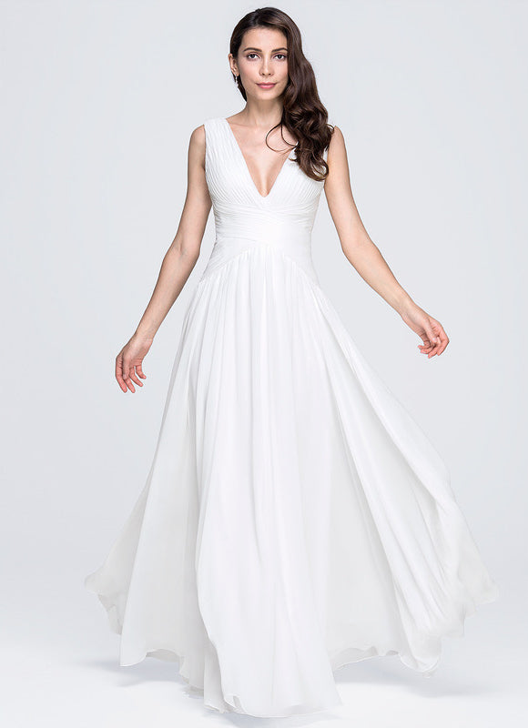 Robe Chic Blanche Mousseline Plissée