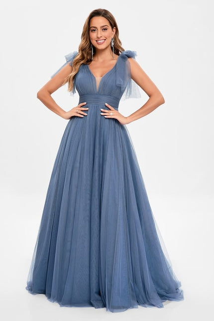 Robe Chic Tulle Bleu - gallery 1