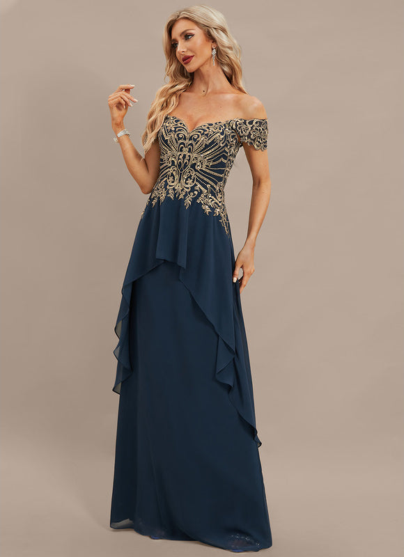 Robe Chic Élégance Marine Ornée - gallery 3