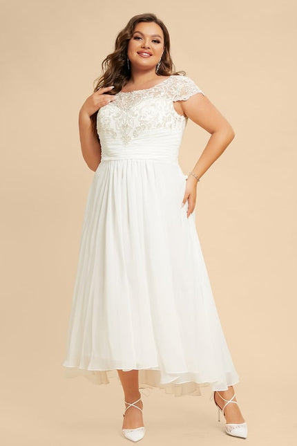 Robe En Lin Blanc Chic - gallery 6