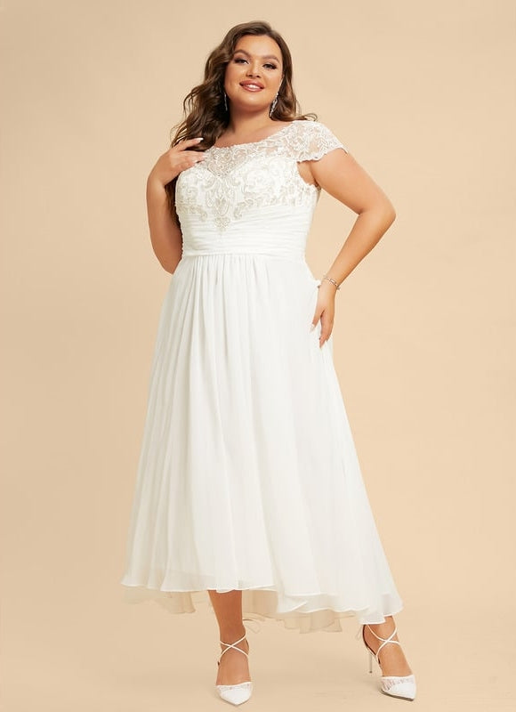 Robe En Lin Blanc Chic - gallery 6