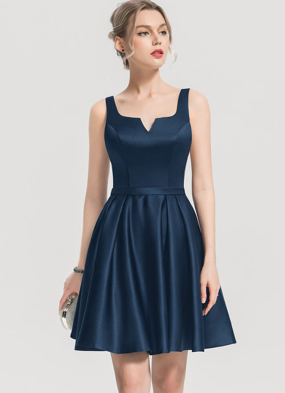 Robe Bleu Marine Chic Courte